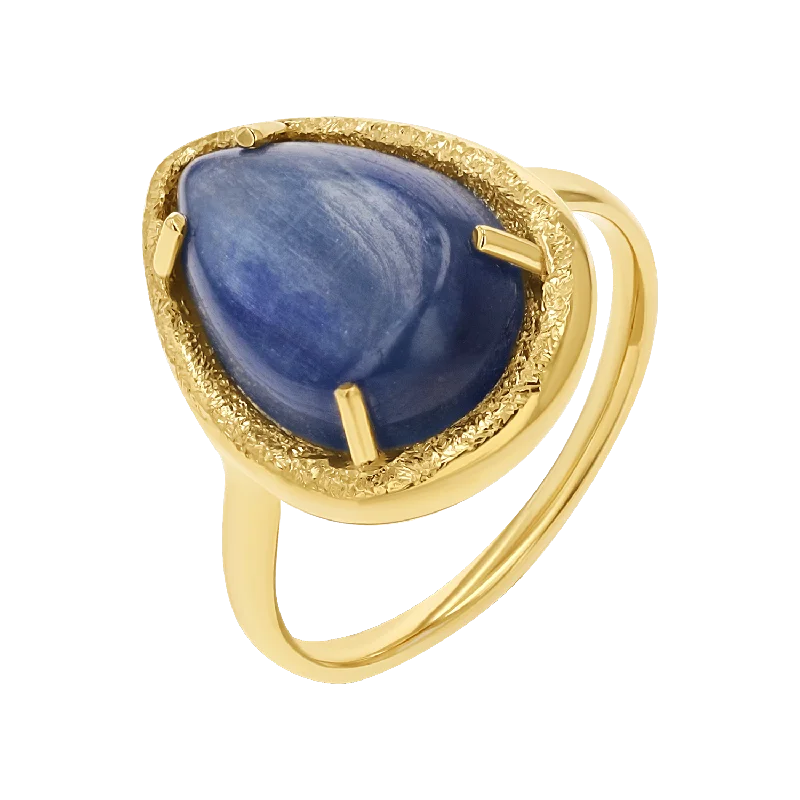 Women’s Gold Engagement Ring-Kyanite Stone Ring