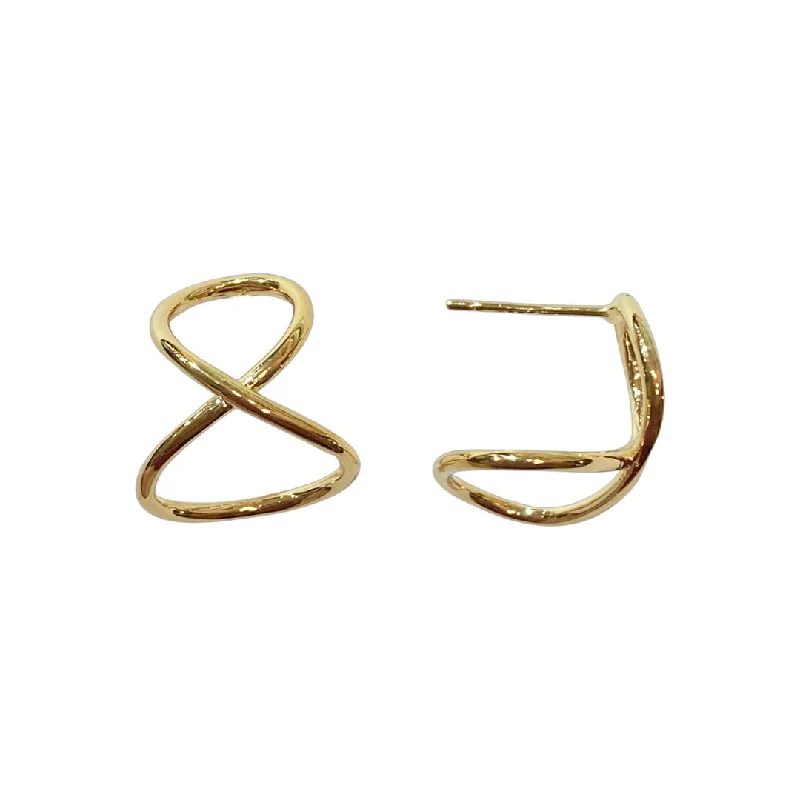 Opal Stud Earrings-Deandra Infinity Hoops