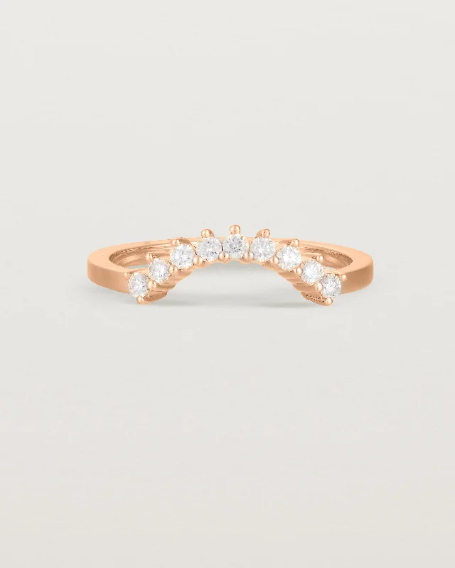 Elegant Gold Band Ring-Reina Crown Ring | Fit Ⅳ