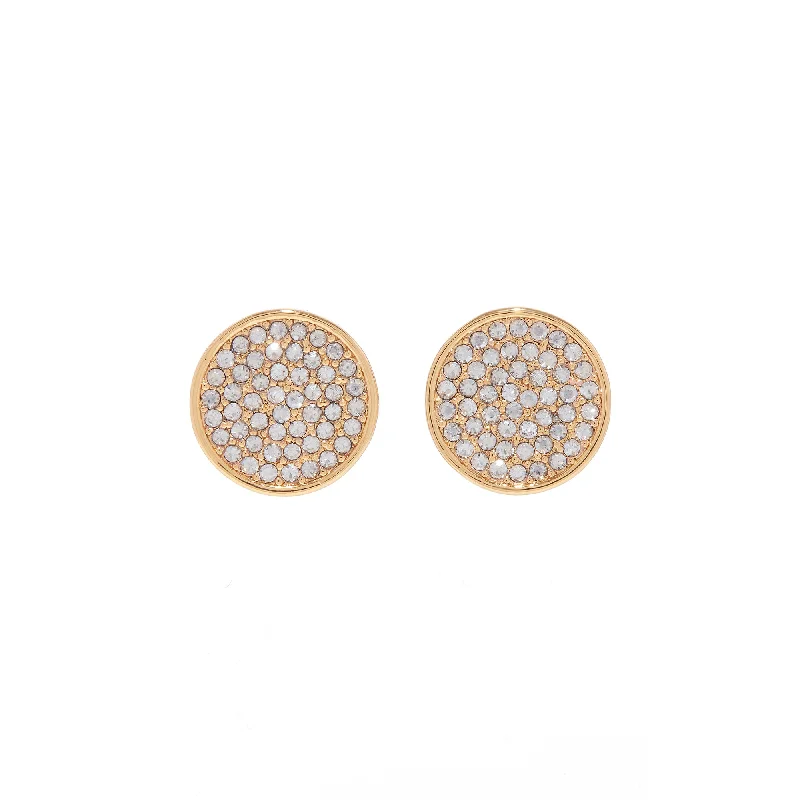 Large Hoop Drop Earrings-Aviv Studs in Gold