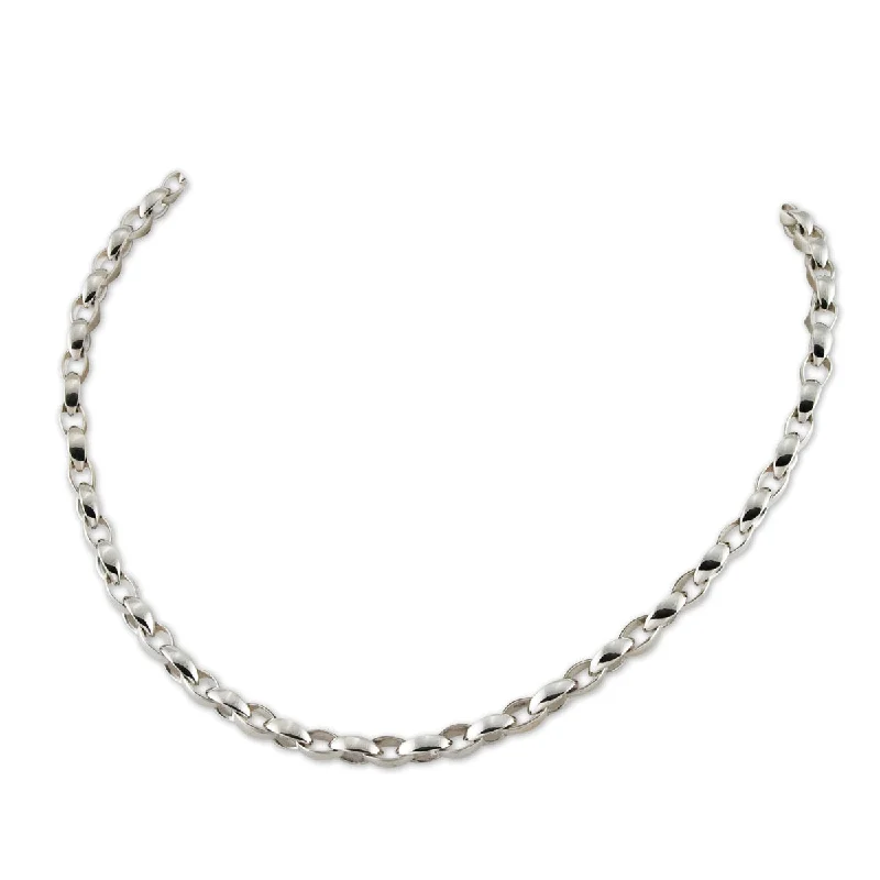 Diamond Pendant Necklace-Silken Link Necklace