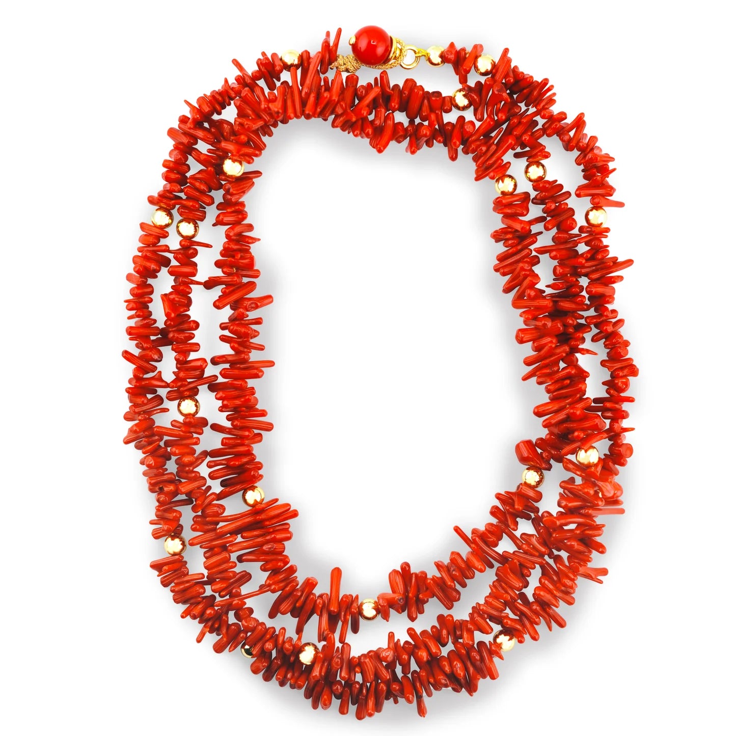 Sterling Silver Necklace-Sophia Coral Necklace