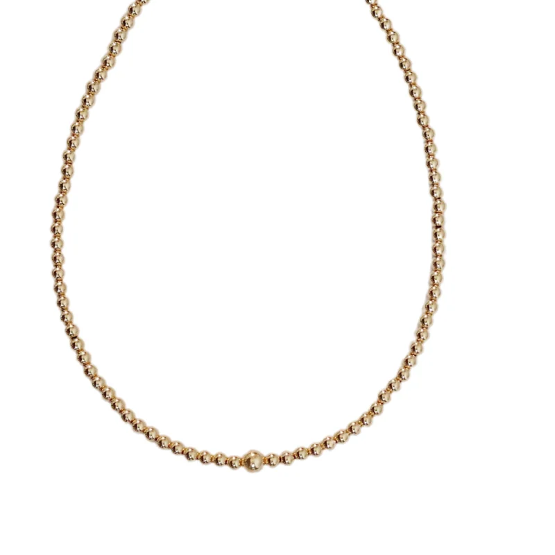 Moonstone Necklace-"LILA" 14k gold-filled beaded Choker/Necklace