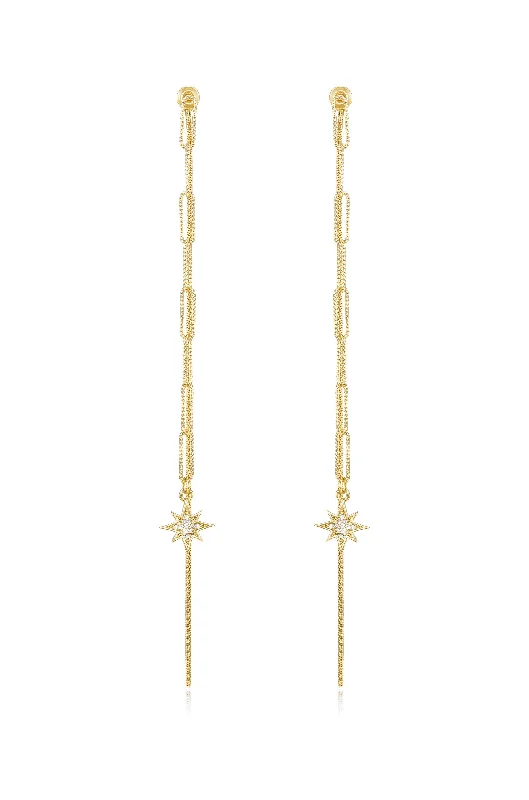 Luxury Wedding Earrings-Shooting Star Earrings