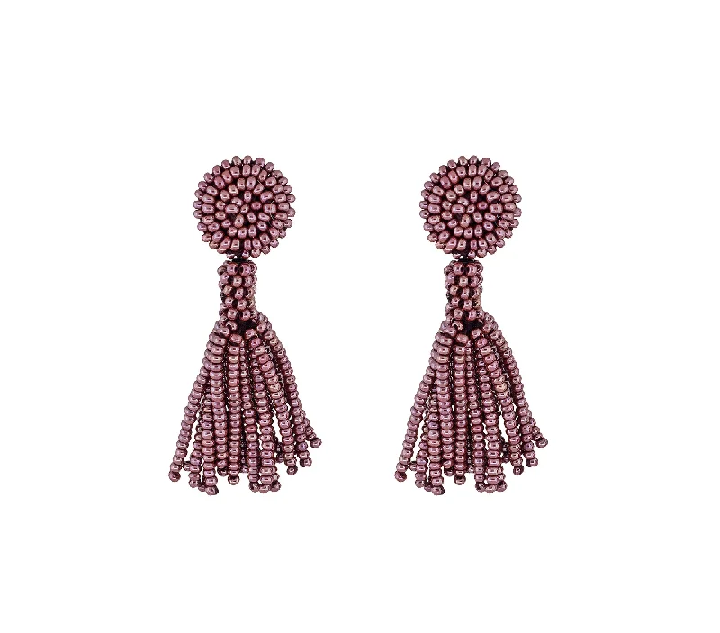 Opal Drop Earrings-<br>The Petite Finley Earring <br> Mulberry