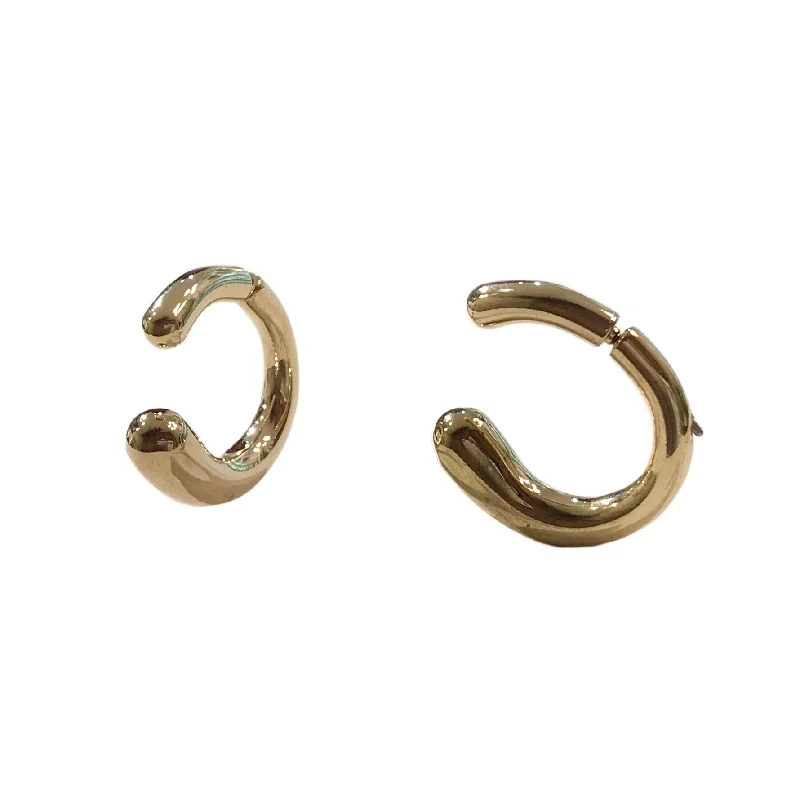 Silver Earrings with Diamonds-Kerry Curve Hoop Jacket Earrings