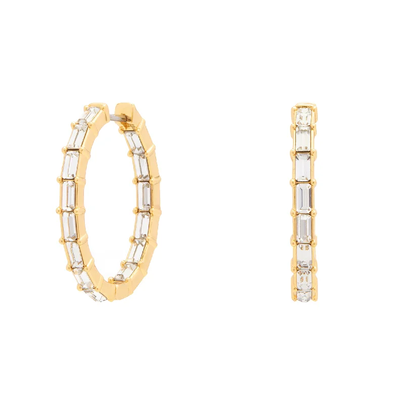 Vintage Style Earrings-Baby Sienna Hoops in Gold