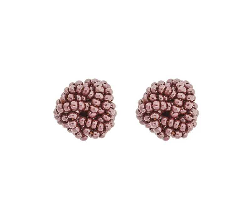 Luxury Pearl Earrings-<br>Rosette Earrings<br> Mulberry