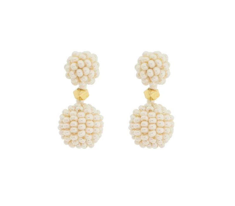 Tassel Earrings for Women-<br>The Waldorf Earring<br> Cream