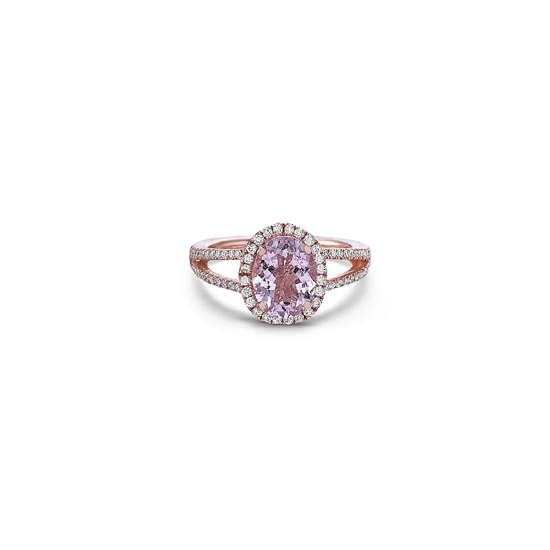 Morganite and Rose Gold