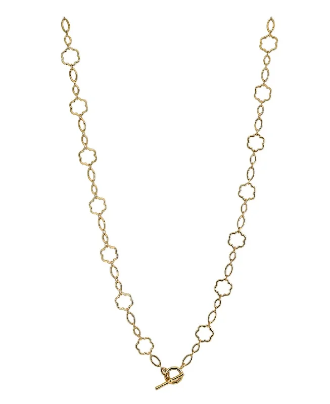 Rose Gold Chain Necklace-Cece Toggle Chain