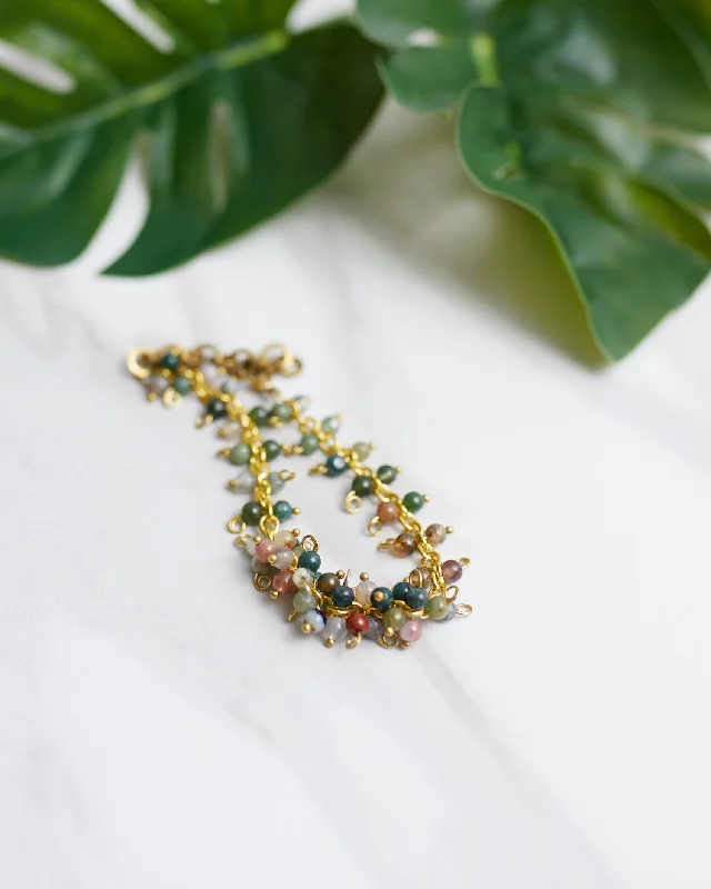 Custom Rose Gold Charm Bracelet-Cascading Forest Bracelet