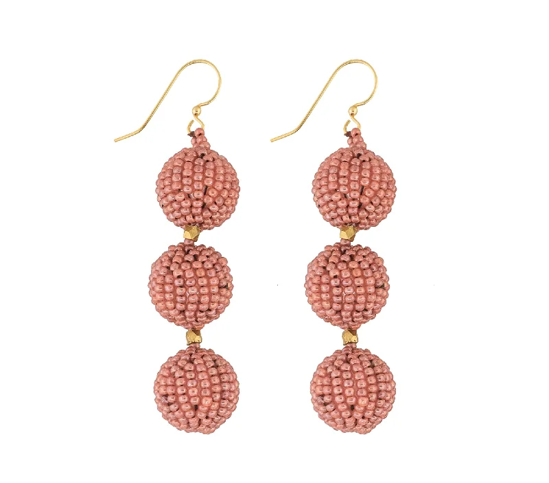 Blue Drop Earrings-<br>The Charlie Earring <br> Terracotta