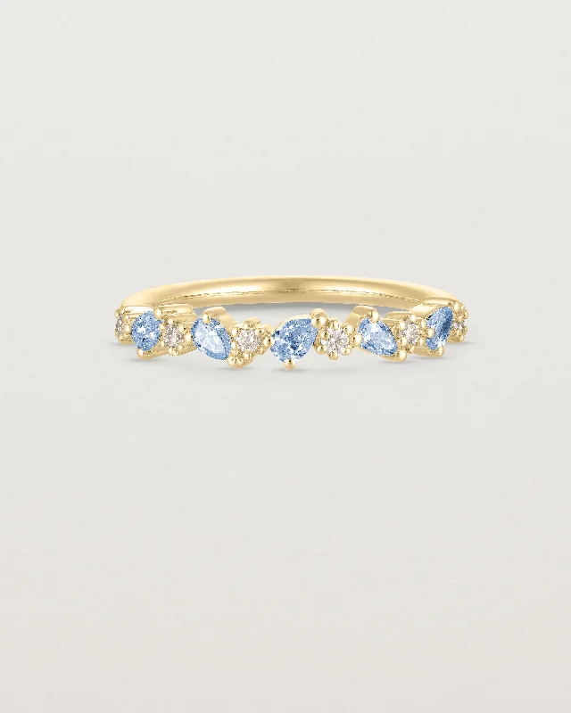 Bold Statement Ring-Elora Ring | Ceylon Sapphires & Diamonds