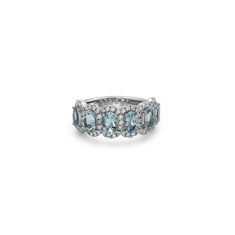 Solitaire Diamond Ring-Pastel Diamond Oval Cushion Ring