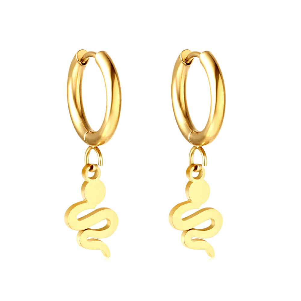 Luxury Wedding Earrings-Hypoallergenic Sly Snake Earrings