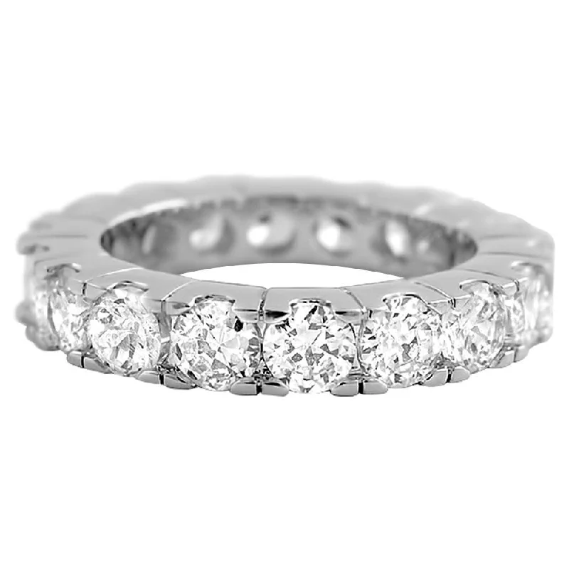 Vintage Cocktail Ring-Eternity CZ Diamond Bling Bling Ring