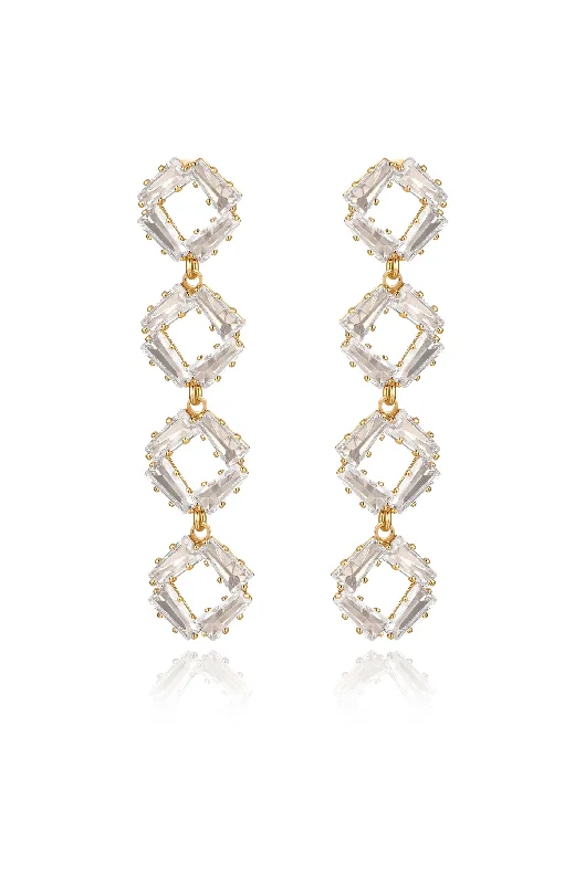 Chic Hoops for Women-Never Dull Your Shine Drop Earrings