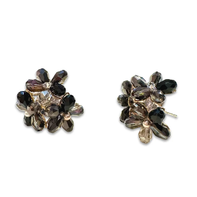 Stylish Dangling Earrings-Krista Flower Cluster Stud Earrings