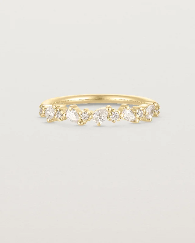 Dainty Gold Ring-Elora Ring | Diamonds