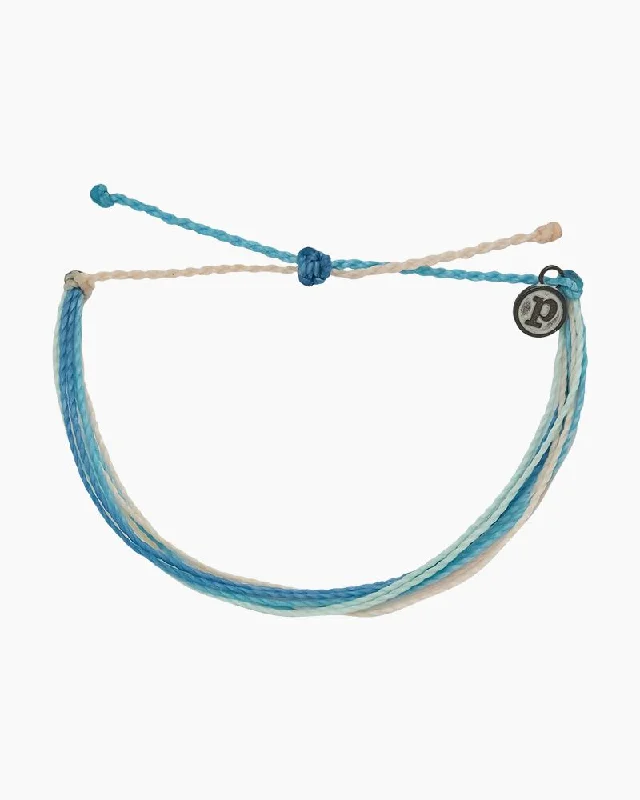 Colorful Leather Wrap Bracelet-PuraVida Bright Original Bracelet, Spring Skies