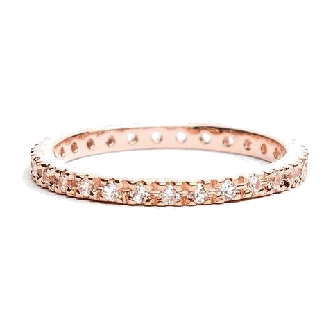 Luxury Ruby Ring-Rose Gold Band