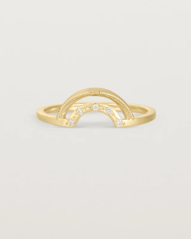 Gold Engagement Ring-Evette Crown Ring | Fit Ⅰ