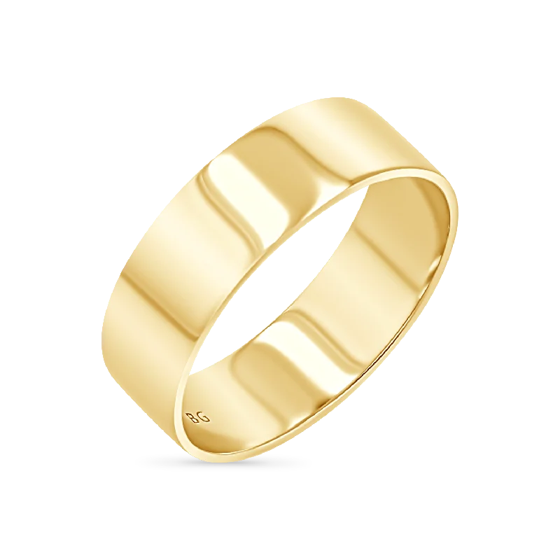 Ruby Wedding Ring-Thick Stacking Band