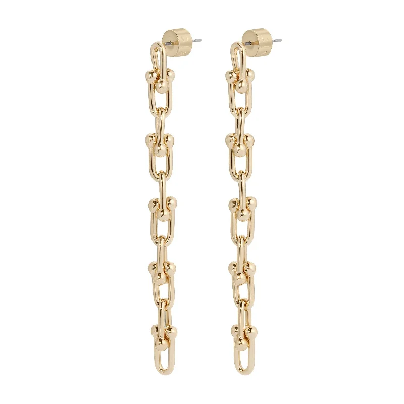 Floral Stud Earrings-Small Margaux 10 Link Drop Earrings