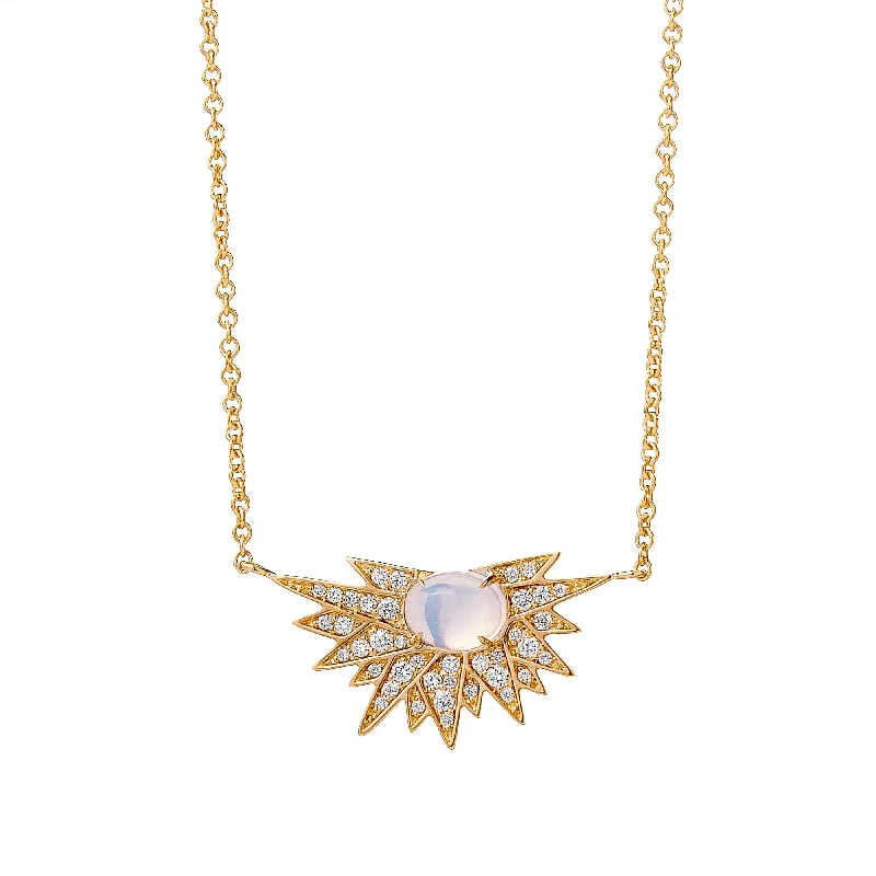 Customizable Gold Necklace-Cosmic Diamond Necklace