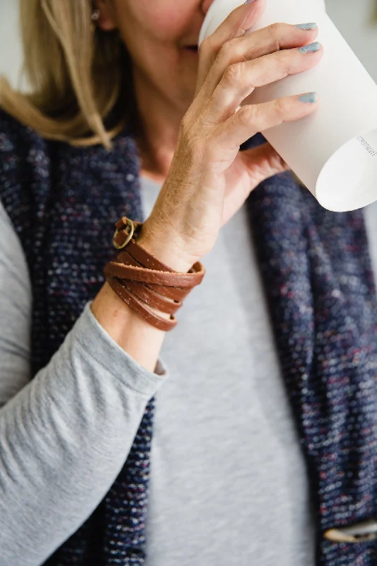 Custom Leather Bracelet-Round Trip Bracelet