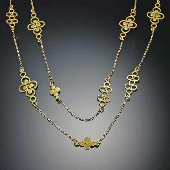 Handmade Chain Necklace-Gold Filigree Chain Necklace