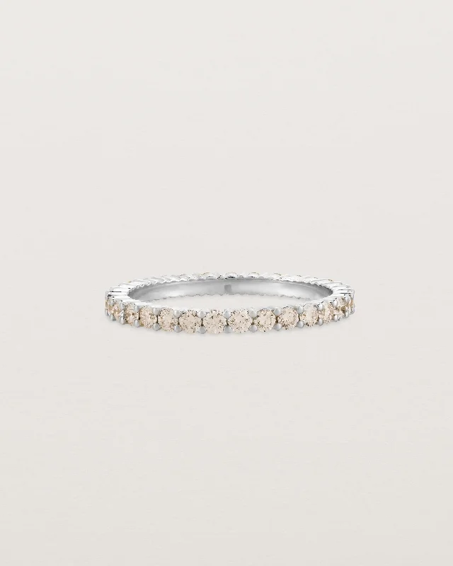 Handcrafted Gemstone Ring-Grace Ring | Champagne Diamonds