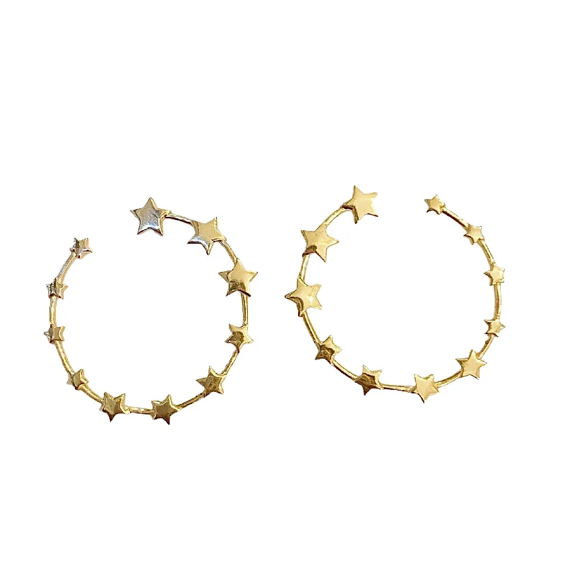 Modern Drop Earrings-Starley Hoops Studs