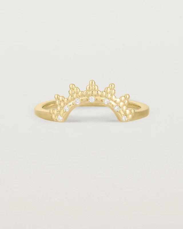 Pear Cut Diamond Ring-Odine Diamond Crown Ring | Fit Ⅳ