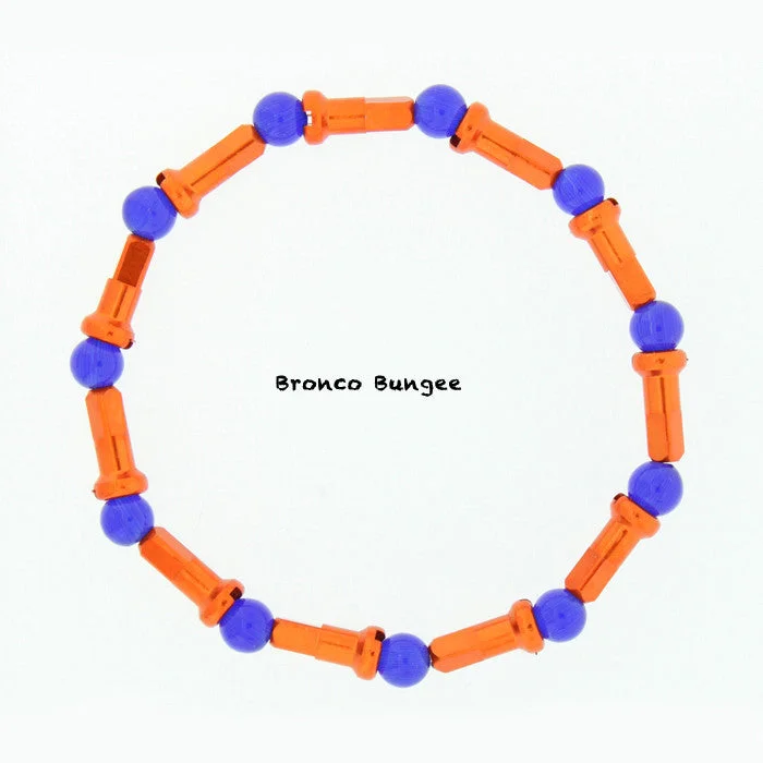 Gemstone and Gold Bracelet-Bronco Bungee Bracelet