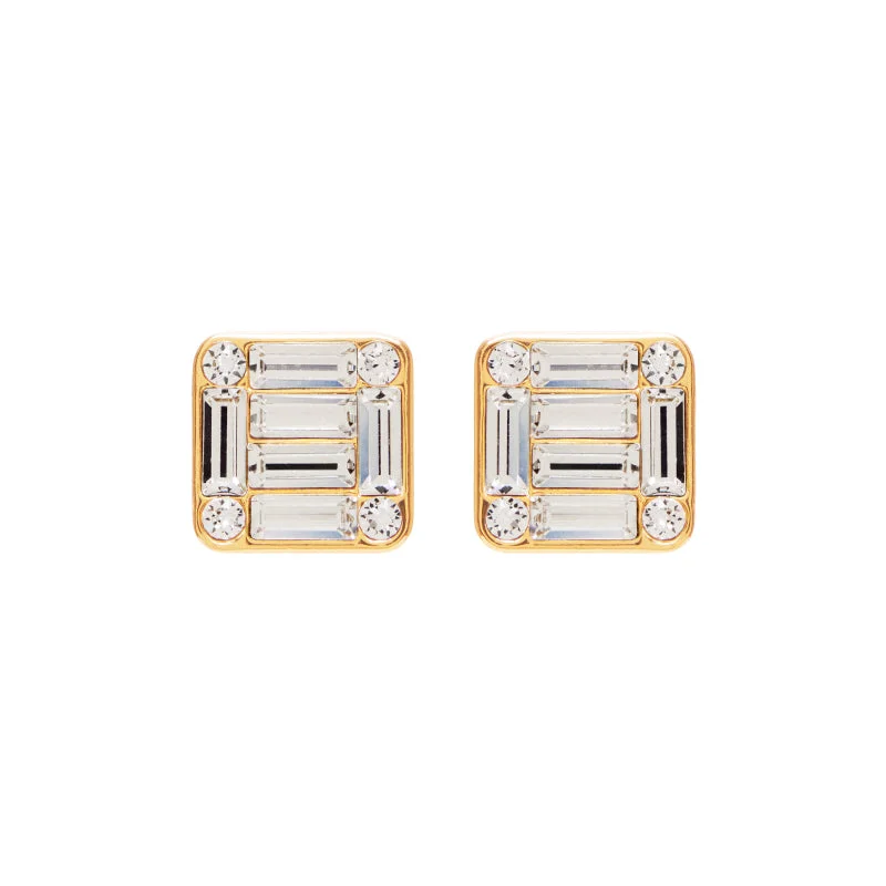 Simple Silver Earrings for Women-Kate Studs in Gold