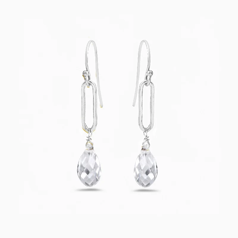 Geometric Earrings for Women-NEW SILVER DROPS