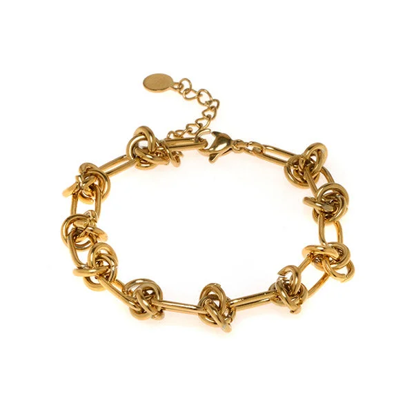 Handcrafted Gold Bracelet-Partition Bracelet