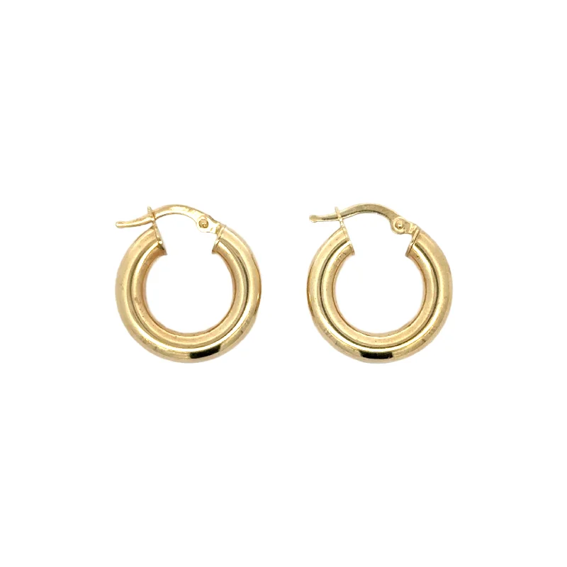 Cute Dangle Earrings-Chunky Tube Hoops / 20mm