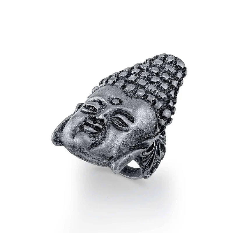 Custom Made Diamond Ring-T.R.U. Buddha Head Ring