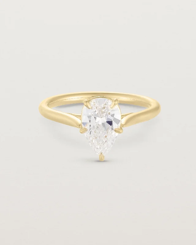 Silver Stackable Rings-Stella Solitaire | Diamond