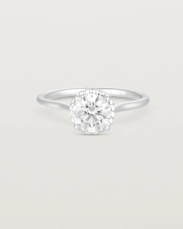 Classic Wedding Ring-Thea Round Solitaire | Laboratory Grown Diamond