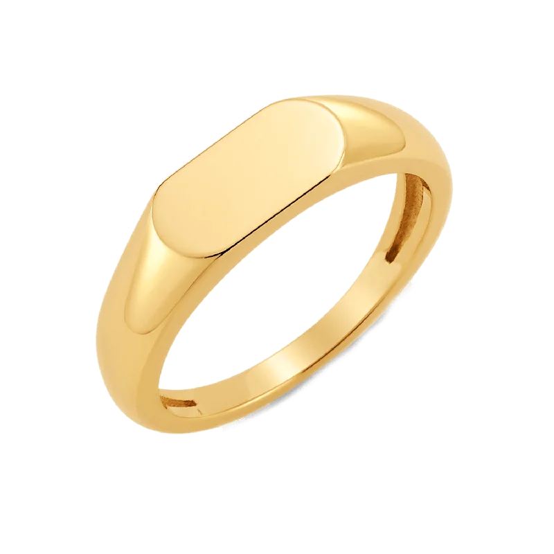 Colorful Wedding Ring-Oval Signet Ring