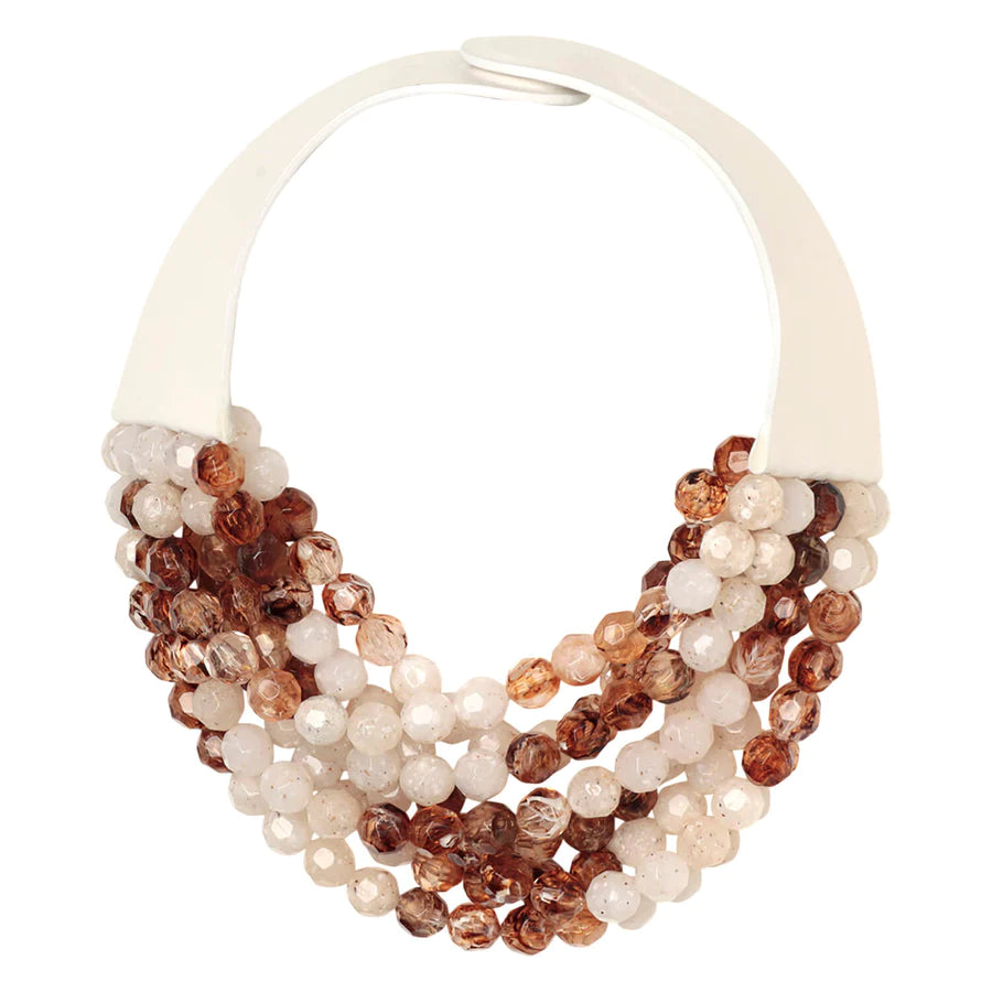 Pearl Chain Necklace-Tort Bead