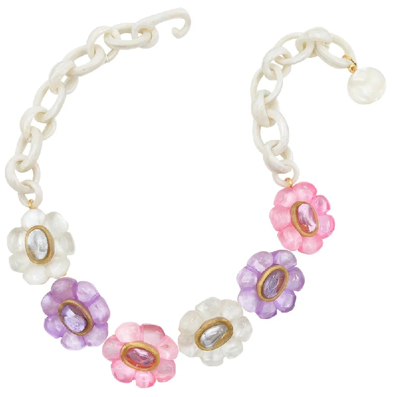 Beaded Necklace for Summer-Daphne Flowers