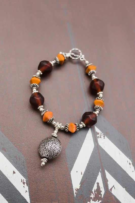 Stackable Silver Bracelet-Autumn Harvest Bracelet