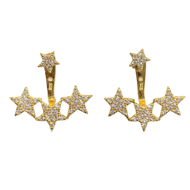 Custom Drop Earrings-Jacklyn Star Jacket Earrings