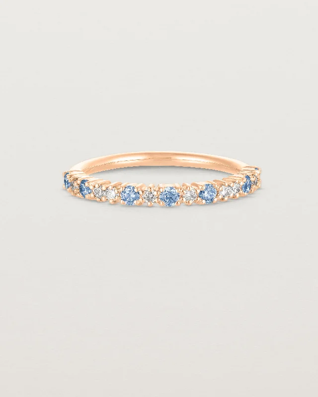 Boho Style Ring-Aurelia Ring | Ceylon Sapphires & Diamonds