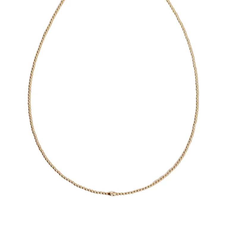 Stylish Gold Necklace-"KELLI" 14k gold-filled beaded Choker/Necklace